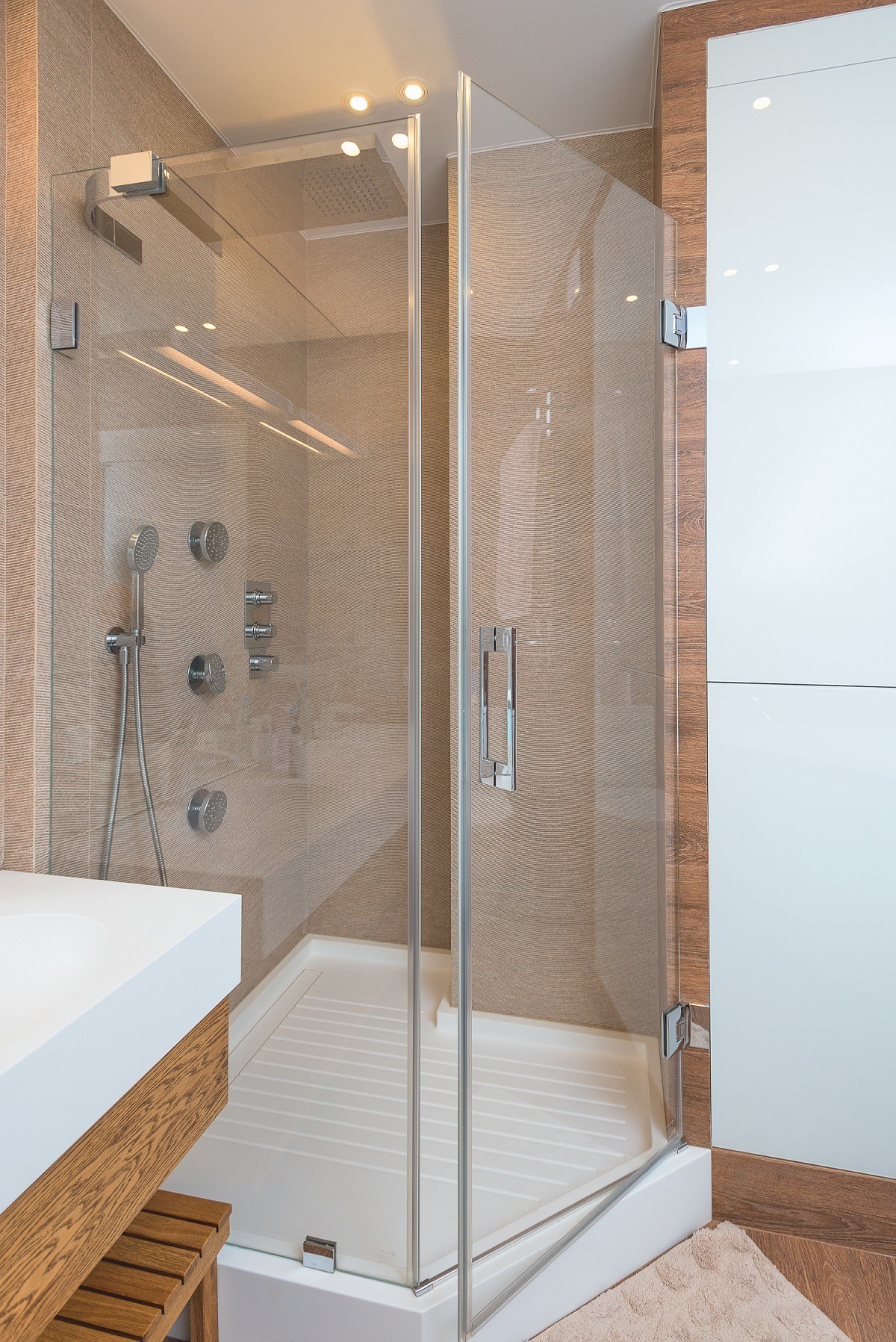 Shower in Apartment in Modern Style
