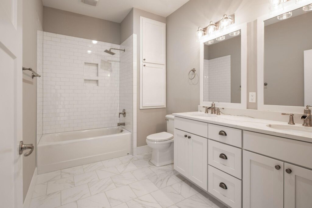 White modern bathroom